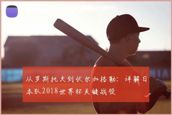 从罗斯托夫到伏尔加格勒：详解日本队2018世界杯关键战役
