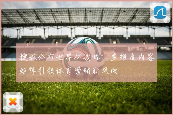 搜狐公布世界杯战略:多维度内容矩阵引领体育营销新风向